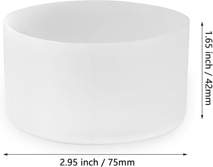 2 Pcs 3 Inch / 75mm Clear Water Bottle Boot, Silicone Tumbler Sleeve Water Bottle Bumper, Tumbler Accessories Water Bottle Bottom Protector for 20oz 30oz 40oz Tumbler Water Bottle