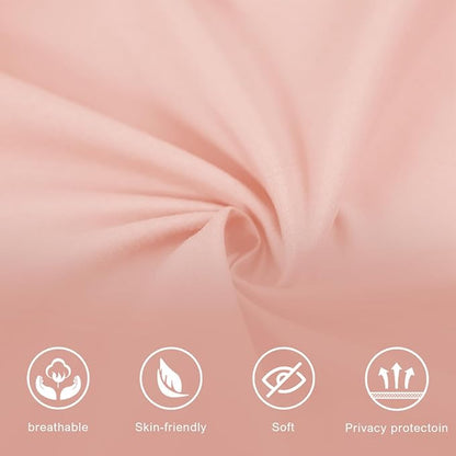 Akiky Canopy Bed Curtains 4 Corner Bed Canopies Pink Canopy Curtains Panel 8 Drapery Panel Curtain for All Bed Sizes