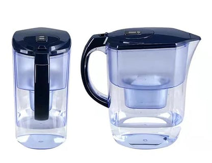 Alkaline Water Filter Pitcher-3.8L,Activated Carbon Filter-Reduces Limescale&Chlorine,Water Purifier-BPA Free,(1 Filter) (3.8L Blue)