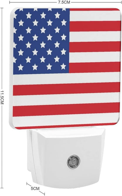 LED Night Lights Lamp with Dusk to Dawn Sensor, Map and Flag of Wyoming Night Lamp, Night Lights Plug Into Wall for Kids Room, Bedroom, Bathroom, Kitchen, Hallway