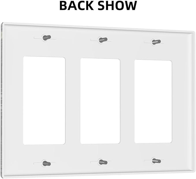 Tree of Life Blackground 3 Gang Rocker Light Switch Plate Hippie Sun Moon Star Triple Decora Outlet Wall Plate Cover Faceplate Decorative Switchcovers GFCI for Bathroom Bedroom Living Room Decorate