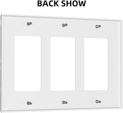 Tree of Life Blackground 3 Gang Rocker Light Switch Plate Hippie Sun Moon Star Triple Decora Outlet Wall Plate Cover Faceplate Decorative Switchcovers GFCI for Bathroom Bedroom Living Room Decorate