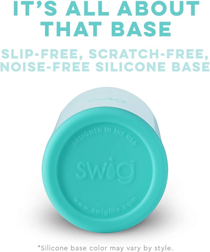 Swig Life 26oz Insulated Water Bottle with Straw & Flip + Sip Handle | Leak Proof, Dishwasher Safe, Cup Holder Friendly, Stainless Steel Water Bottle (Chicks Dig It)