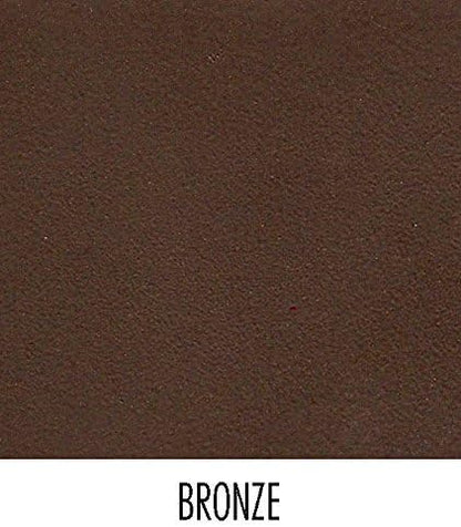 Tovolo Macklin, Stamped Steel & Wire Basket for Closet & Cubby Storage Vintage-Inspired Design with Customizable Label Plate, Medium, Bronze