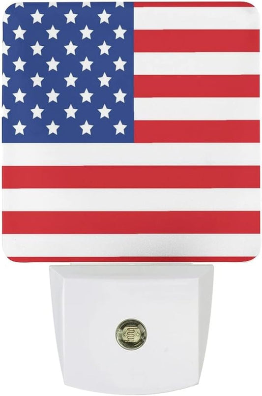 LED Night Lights Lamp with Dusk to Dawn Sensor, Map and Flag of Wyoming Night Lamp, Night Lights Plug Into Wall for Kids Room, Bedroom, Bathroom, Kitchen, Hallway