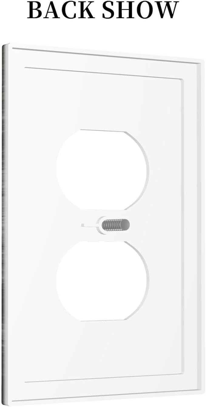 Rustic Deer Forest Vintage Wood Board Single Duplex Wall Plate Covers Boho Light Switch Cover 1 Gang Outlet Plate Decorative Country Electrical Receptacle Art Faceplate Switchplate for Farmhouse