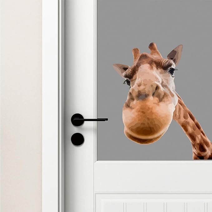 Portrait Giraffe Wall Decal Portrait Giraffe Wall Decal Jungle Animal Watercolor Nursery Decorations Bedroom Art for Bedroom Kitchen Living Room