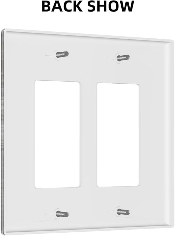 Rustic Deer Forest Vintage Wood Board 2 Gang Rocker Boho Light Switch Covers Decorative Country Unique Double Decora Outlet Wall Plate Faceplate Switchplate GFCI for Farmhouse Bedroom