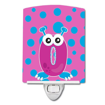 Caroline's Treasures BB8860CNL Monster Month 0 Ceramic Night Light Compact, UL-Certified, Ideal for Bedroom, Bathroom, Nursery, Hallway, Kitchen, 6x4x3, Multicolor