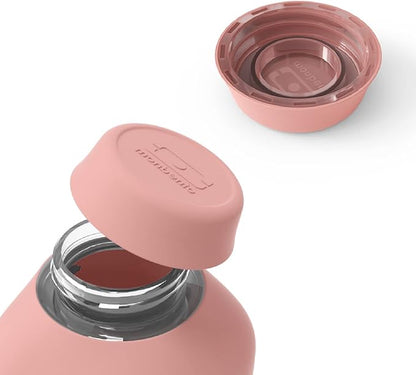 monbento - Water Bottle MB Positive M Flamingo 17 Oz - Leakproof Water Bottle Perfect for Work, Travel, Sport, or to Slip into a Handbag - BPA Free - Food Grade Safe - Pink