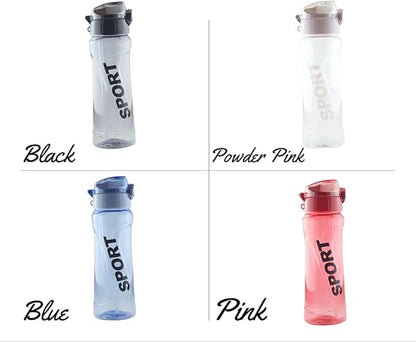 Sports water bottle with straw, easy to drink, easy to carry 22 Oz (Blue)