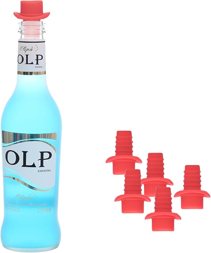 5PCS Fat Separator,Silicone Gravy Fat Separator Stopper Replacement for OXO,Leakproof Wine Toppers Keep Wine Fresh for Up to a Week with Airtight Seal