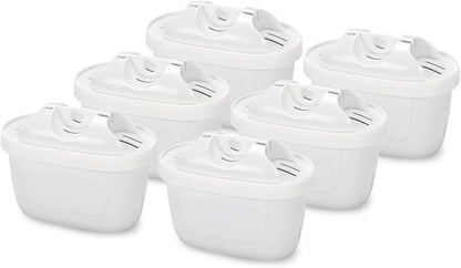 6-Pack Mavea Water Filter Replacement for MAVEA Pitcher 1001122,1001495 LEVOIT Pitcher,Brita Mavea Maxtra, Maxtra+ and more brand of Water filter Pitcher