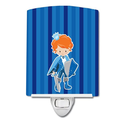Caroline's Treasures BB9001CNL Prince Charming Ginger Ceramic Night Light Compact, UL-Certified, Ideal for Bedroom, Bathroom, Nursery, Hallway, Kitchen, 6x4x3, Multicolor