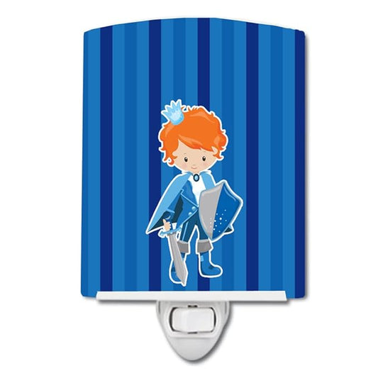 Caroline's Treasures BB9001CNL Prince Charming Ginger Ceramic Night Light Compact, UL-Certified, Ideal for Bedroom, Bathroom, Nursery, Hallway, Kitchen, 6x4x3, Multicolor