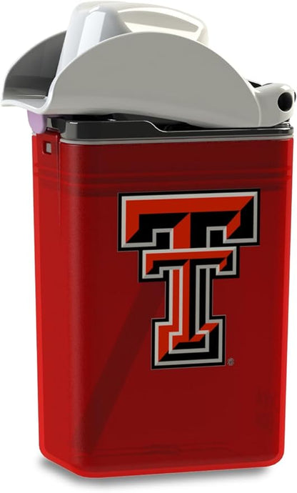 Reusable Water Bottle | Officially Licensed NCAA Sports Bottle |BPA Free | Dishwasher Safe | Texas Tech | Raider Red Officially Licensed NCAA - 8oz