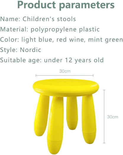 Kids Step Stool, Kindergarten Study Stools, Lightweight Footstools are Sturdy and Durable, Very Suitable for Use in The Kitchen, Bathroom and Bedroom(yellow)