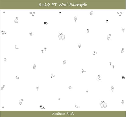 Woodland Wall Decals Wilderness Stickers Removable Decals Forest Decals Forest Animals Boys Nursery Bedroom Decor