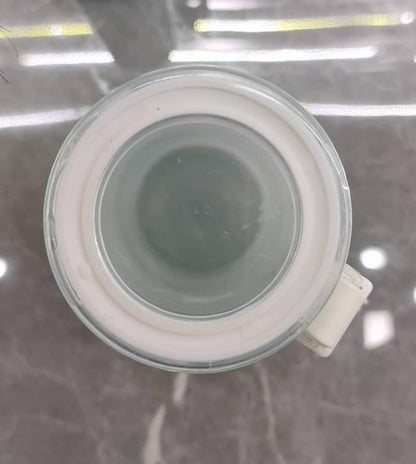 DEYZ Glass Water Bottle 16oz Fitness Drinking Glass Water Bottle PBA and Leak Proof Water Bottle Reusable water bottles Sport Water Bottle Gym Drinking Jug Circular Glass water Bottle (White)