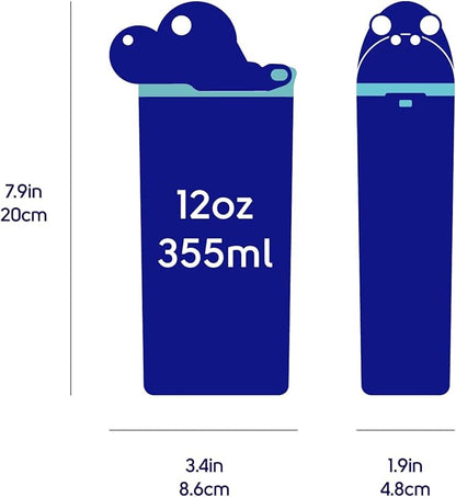 Reusable Water Bottle | Officially Licensed NCAA Sports Bottle | BPA Free | Dishwasher Safe | Red Raider | 12 oz Drink in the Box - Texas Tech