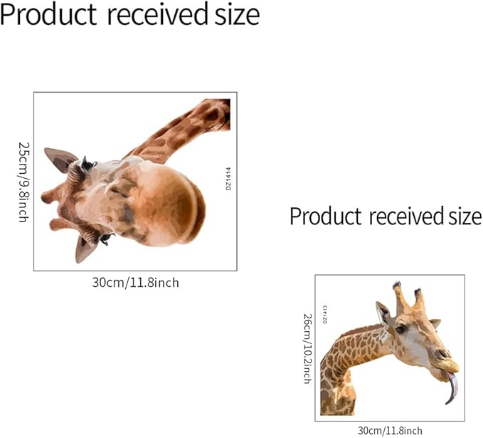 Portrait Giraffe Wall Decal Portrait Giraffe Wall Decal Jungle Animal Watercolor Nursery Decorations Bedroom Art for Bedroom Kitchen Living Room