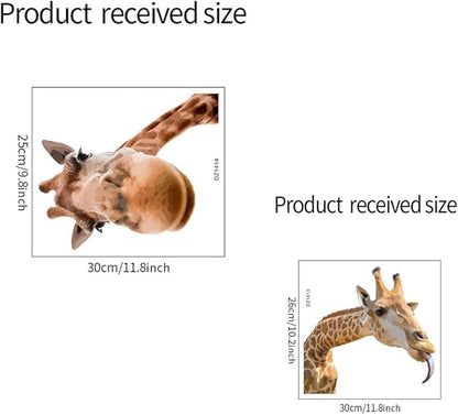 Portrait Giraffe Wall Decal Portrait Giraffe Wall Decal Jungle Animal Watercolor Nursery Decorations Bedroom Art for Bedroom Kitchen Living Room