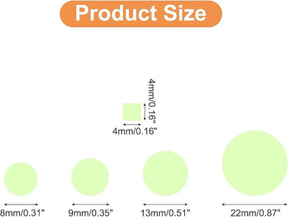 uxcell 1 Set Glow in The Dark Ceiling Stickers, Dots and Squares Wall Decals, Glowing Dot Decal Decoration for Ceiling and Wall