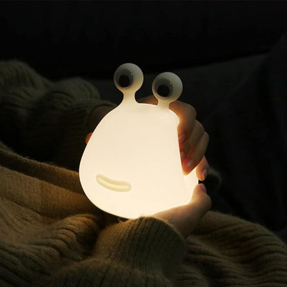 Cute Slug Kids Night Light, Birthday Gifts Room Decor Bedroom Decorations for Baby Child Soft Silicone Lamp Gift Box