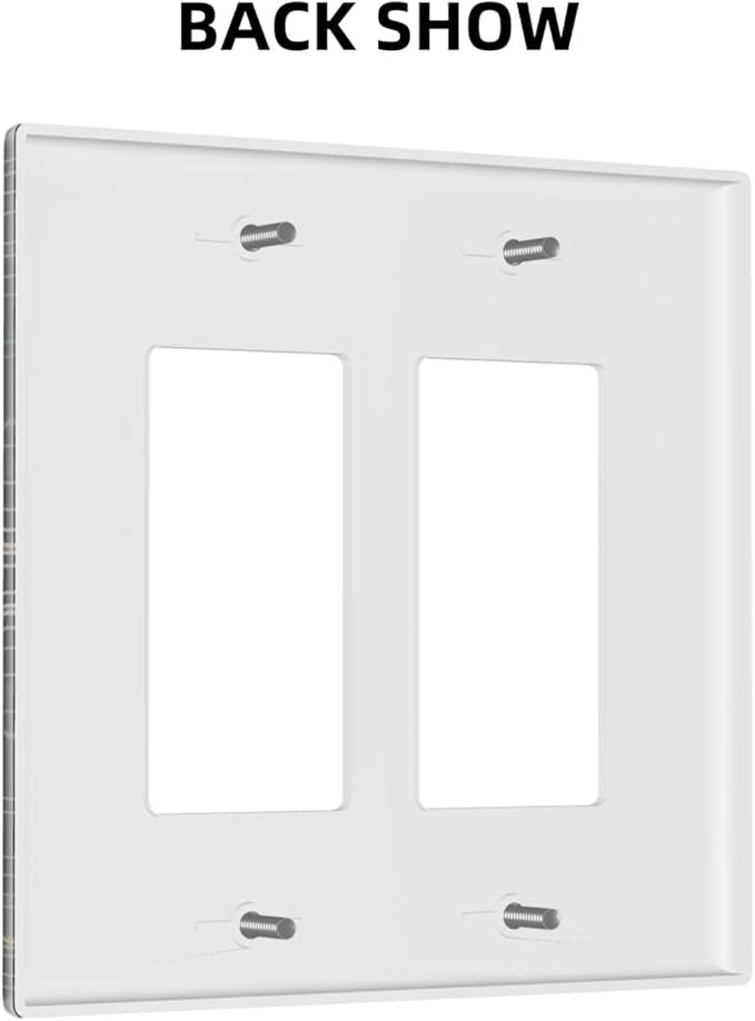 Tree of Life Blackground 2 Gang Rocker Decora Light Switch Cover Decorative Hippie Sun Moon Star Outlet Covers Wall Plate Electrical Faceplate Switchcovers GFCI for Bathroom Bedroom Livingroom Decor