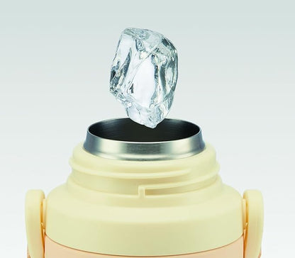 Skater SSPV4 Stainless Steel Children's Water Bottle, 12.8 fl oz (380 ml), Drinking Straw, 3D, My Neighbor Totoro, Diluted Color, Ghibli