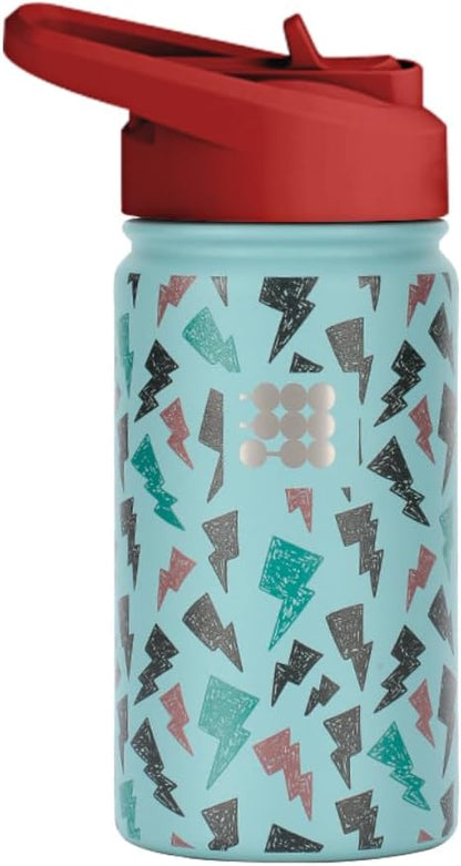 Cubitt Kids Water Bottle 14 oz with Straw Lid, Insulated Stainless Steel, Double Walled Tumbler Travel Cup, Thermo Mug, Leak Proof, Cold for up to 24 hours, Hot for up to 12 hours