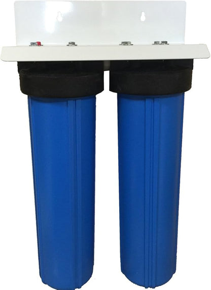 20-inch 2 Stage UPGRADED PENTEK Big Blue Whole House Filter with Carbon & Arsenic Removal Filters