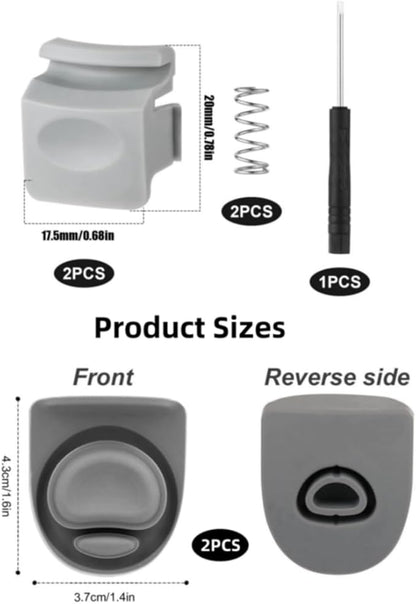 4pcs Replacement Stopper & Button Compatible with Owala FreeSip, Water Bottle Top Lid Replacement Parts for Owala 19/24/32/40oz BPA-Free Seal Bottle Cap Mouth Stopper Gasket Silicone Plug Accessories