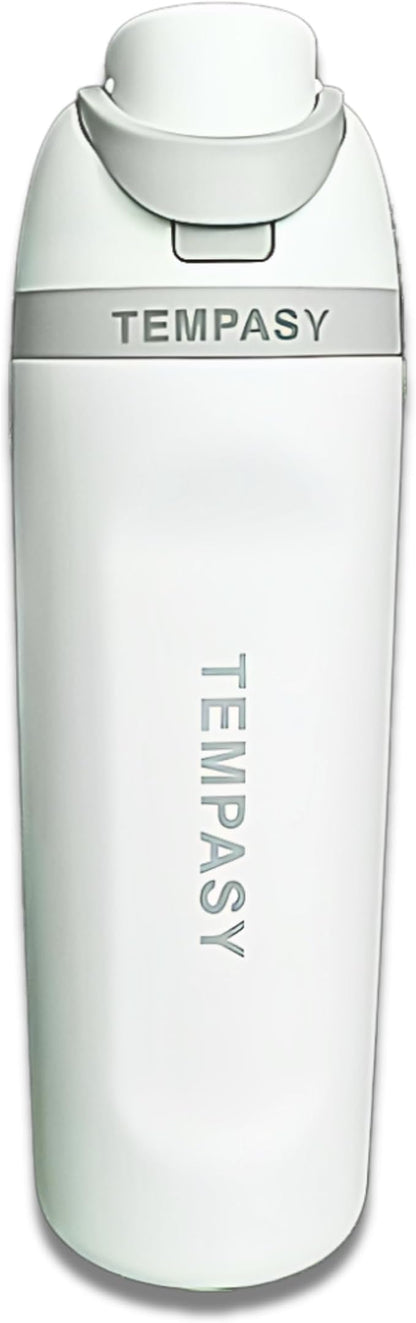 Premium Stainless Steel Water Bottle – Leak-Proof, BPA-Free with Straw and Grip – perfect for Travel, Sport, Gym and Outdoor Adventures.(White, 20 Oz)