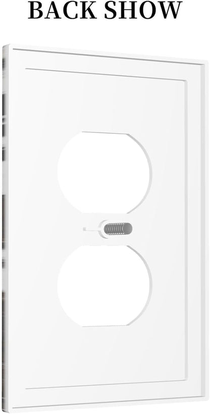 Western Farm Highland Cow 1 Gang Outlet Plate Covers Decorative Single Duplex Wall Plate Electrical Receptacle Light Switch Cover Art Faceplate Switchplate for Farmhouse Bedroom Living Room Decor