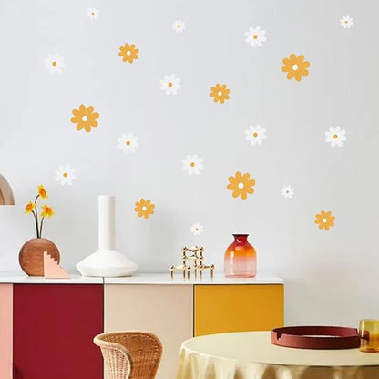 Dahlia Flower Wall Stickers for Living Room, Bedroom, Dining Room, Kitchen, Bathroom, Kids Room, Nursery