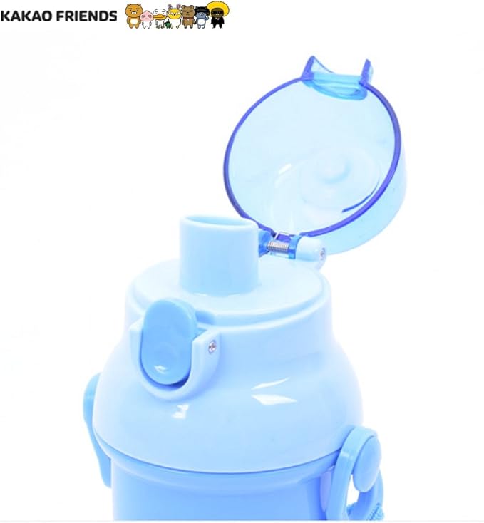 KAKAO FRIENDS RYAN One-Touch Water Bottle with Shoulder Strap 450ml (15.2 Oz)