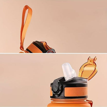 Motivational water bottle time marker 32oz