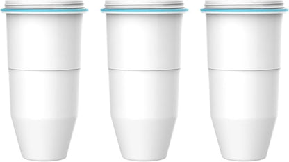 AQUA CREST NSF/ANSI 42,53&372 Certified Multiple-Stage Replacement Water Filters, Replacement for Pitcher and Dispenser, Reduce TDS, PFOA/PFOS, Chlorine, 3 Packs