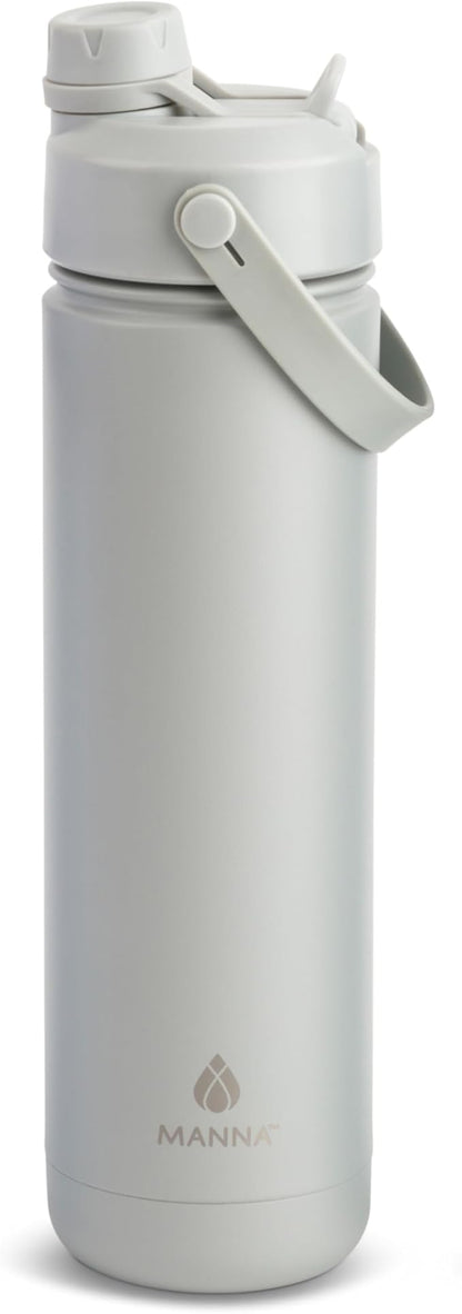 Manna Ranger Dual Insulated Stainless Steel Bottle - 26 Oz - Coal Powder Coat