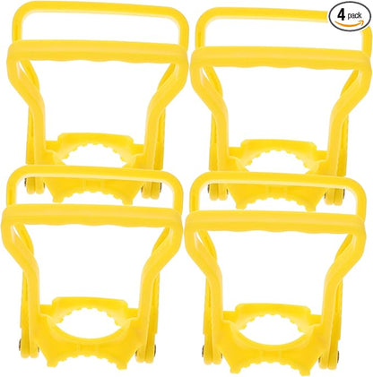 4pcs Gallon Bottle Carrier Drinking Water Bottle Handle Water Bottle Lift Handles Gallon Water Bottle Caps Bottle Carrier Lifter 5 Gallon Water Jug Holder Bucket Blue Bottle Abs