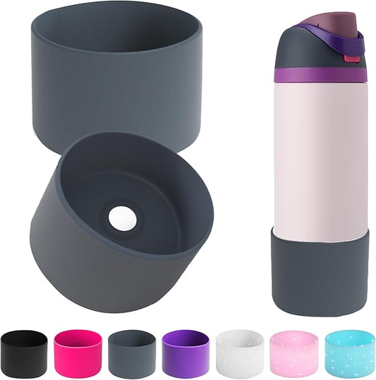 2PCS Silicone Water Bottle Boot for Owala 24oz 32oz 40oz,Anti-Slip Protective Sleeve Bottom Bumper Protector for FreeSip, Twist, and Flip Water Bottles