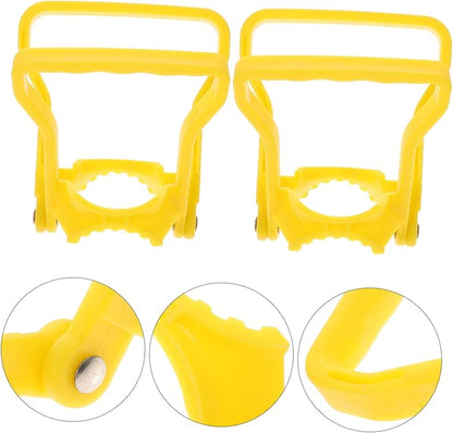 BESPORTBLE 4Pcs 5 Gallon Water Bottle Handles - Stable Ergonomic Grip Handle Carrier Drinking Water Bottle Carrier for 5 Gallon Water Jugs for Prevents Tilting (Yellow)