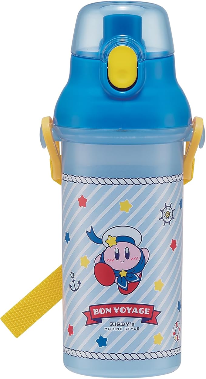 Kirby Adventure Water Bottle with Strap, 16.23oz (480ml)