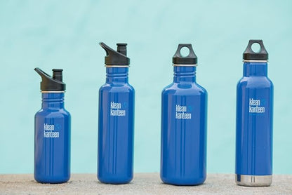 Klean Kanteen Classic Stainless Steel Singel Wall Non-Insulated Water Bottle with Sport Cap
