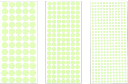 uxcell Glow in The Dark Dot Stickers, Glow Dot Wall Decals, Glowing Dot Decal Decoration for Ceiling and Wall, 522 Dots in 3 Sizes