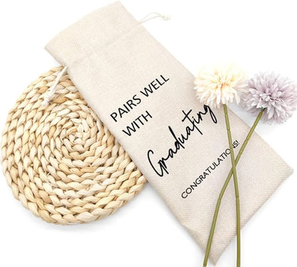 Graduation Gift, Graduation Wine Gift Bags, Funny Graduation Gift, Gift for Her, Gift for Him, Party Supplies, Party Favors, Decoration - PAIRS WELL WITH GRADUATING CONGRATULATIONS