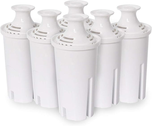 Anmumu 35557 Replacement Filters for Brita Classic 35557,OB03,107007 Compatible with Brita Pitchers Grand,Lake,Capri and More Version with Lead&Arsenic Removal(6 Pack)
