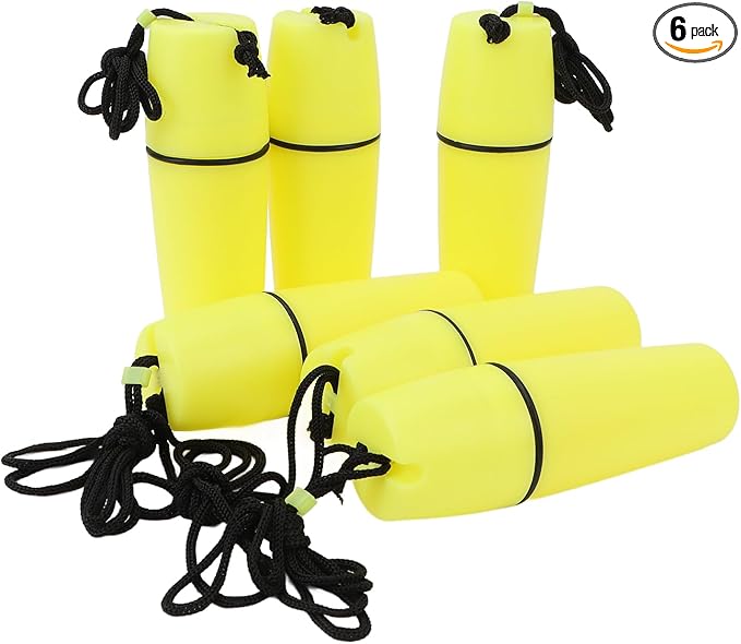 Luqeeg Kayak Container Bottle, Waterproof Container Bottle Dry Canister Container Bottle with Hook Rope Kayak Sealed Bottle for Diving Snorkeling Surfing Kayaking Boating (Yellow)
