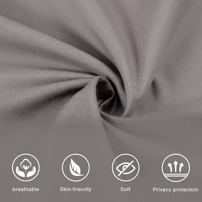 Akiky Canopy Bed Curtains 4 Corner Bed Canopies Dark Gray Canopy Curtains Panel 8 Drapery Panel Curtain for All Bed Sizes